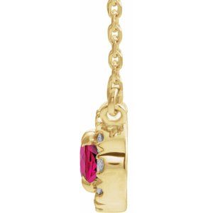 French-Set Halo-Style Necklace or Center