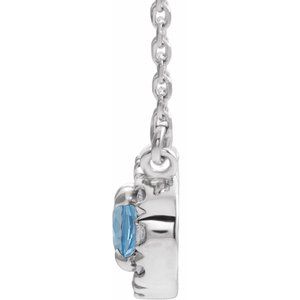French-Set Halo-Style Necklace or Center