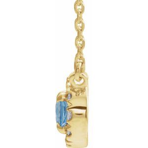 French-Set Halo-Style Necklace or Center