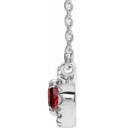 French-Set Halo-Style Necklace or Center