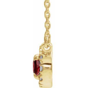French-Set Halo-Style Necklace or Center