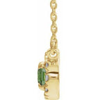 French-Set Halo-Style Necklace or Center