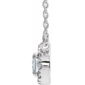 French-Set Halo-Style Necklace or Center