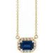 French-Set Halo-Style Necklace or Center