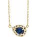 French-Set Halo-Style Necklace or Center