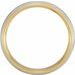 Double Milgrain Inlay Comfort-Fit Half Round Band