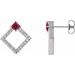 Accented Geometric Earrings