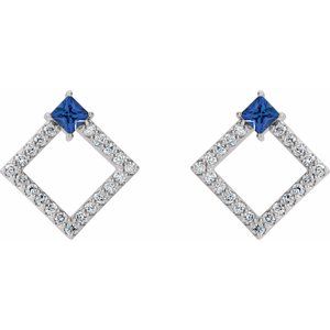 Accented Geometric Earrings