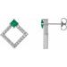 Accented Geometric Earrings