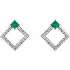 Accented Geometric Earrings