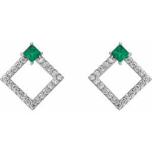 Accented Geometric Earrings