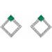Accented Geometric Earrings