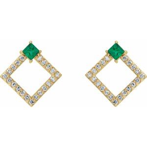 Accented Geometric Earrings