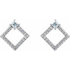 Accented Geometric Earrings