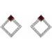 Accented Geometric Earrings