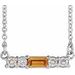 Accented Bar Necklace or Center