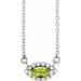French-Set Halo-Style Necklace or Center