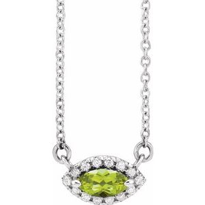 French-Set Halo-Style Necklace or Center