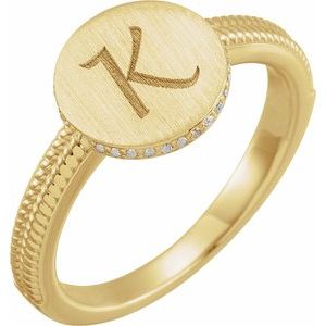 Round Signet Ring