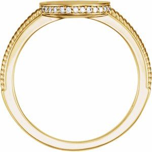 Round Signet Ring