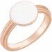 Round Signet Ring
