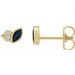 Accented Bezel-Set Earrings