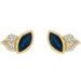 Accented Bezel-Set Earrings