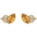 Accented Bezel-Set Earrings