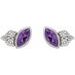 Accented Bezel-Set Earrings