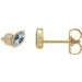 Accented Bezel-Set Earrings