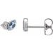 Accented Bezel-Set Earrings