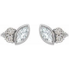 Accented Bezel-Set Earrings