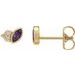 Accented Bezel-Set Earrings