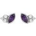Accented Bezel-Set Earrings