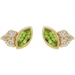 Accented Bezel-Set Earrings
