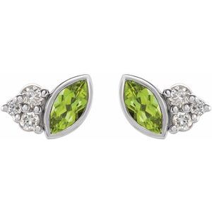 Accented Bezel-Set Earrings