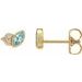 Accented Bezel-Set Earrings