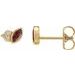 Accented Bezel-Set Earrings