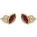 Accented Bezel-Set Earrings