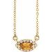 French-Set Halo-Style Necklace or Center