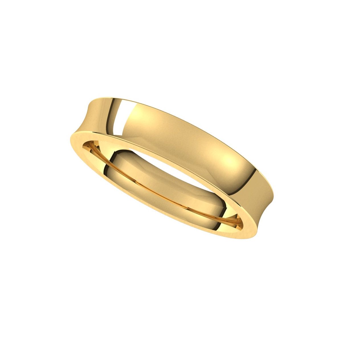 Comfort-Fit Concave Band