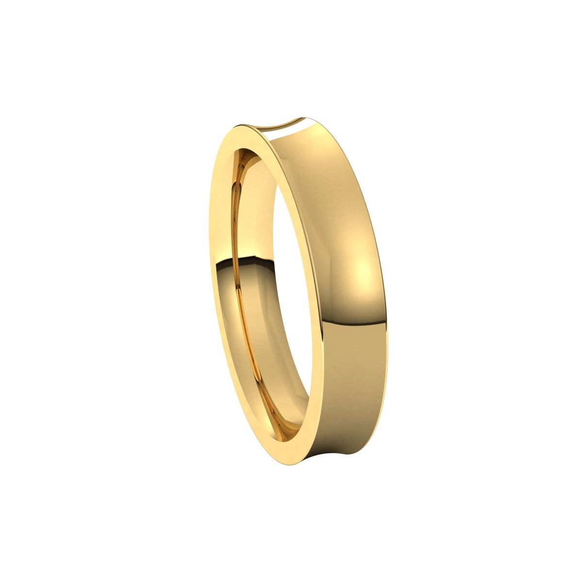 Comfort-Fit Concave Band