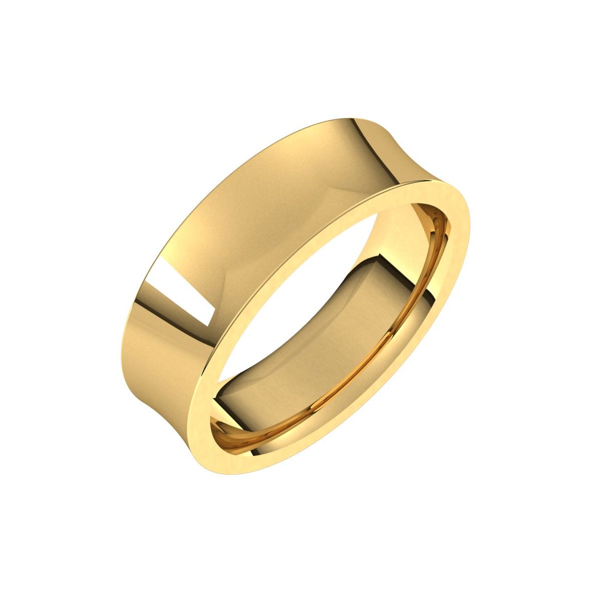 Comfort-Fit Concave Band