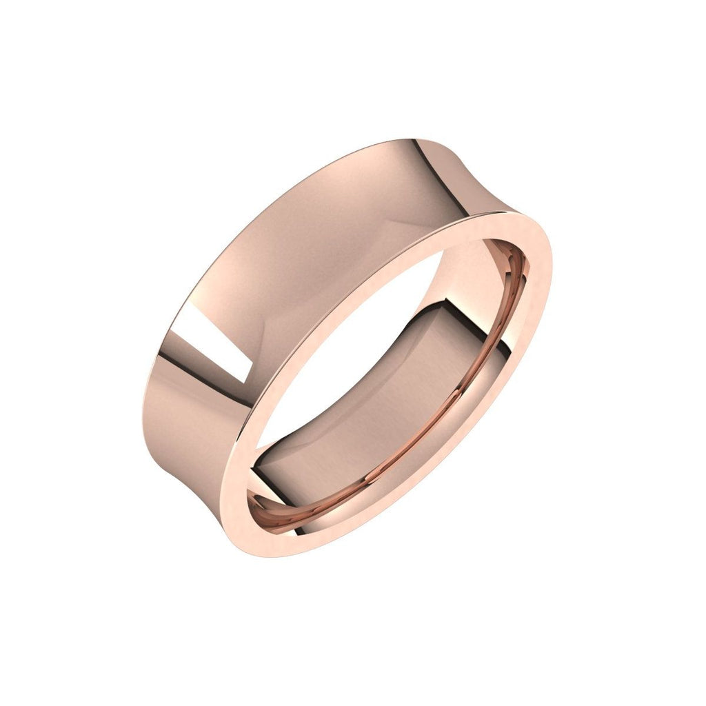 Comfort-Fit Concave Band