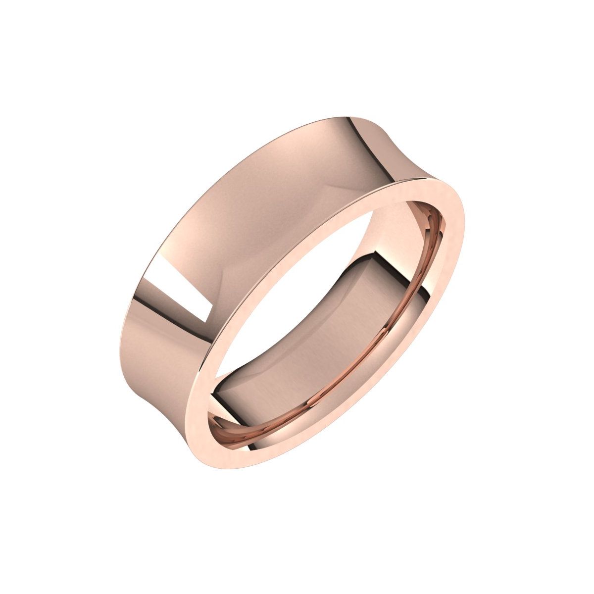 Comfort-Fit Concave Band