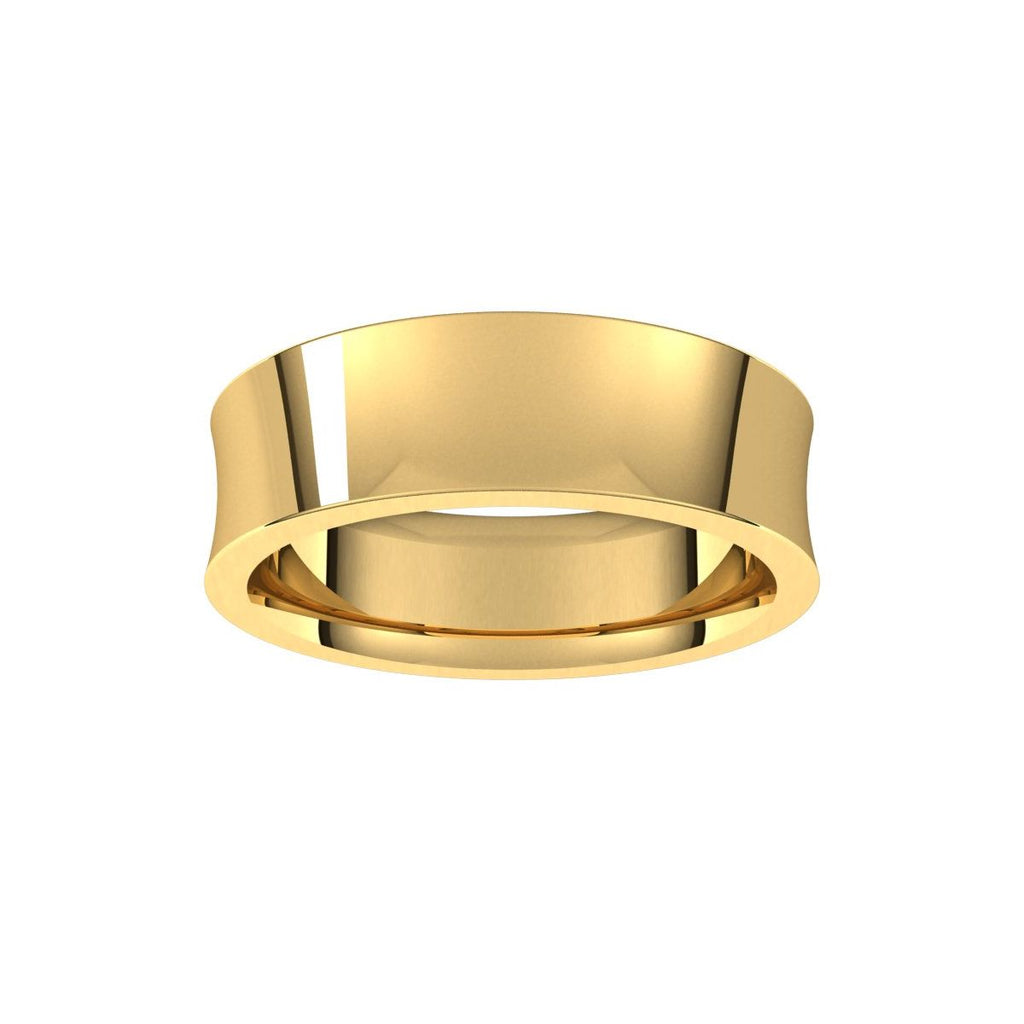 Comfort-Fit Concave Band
