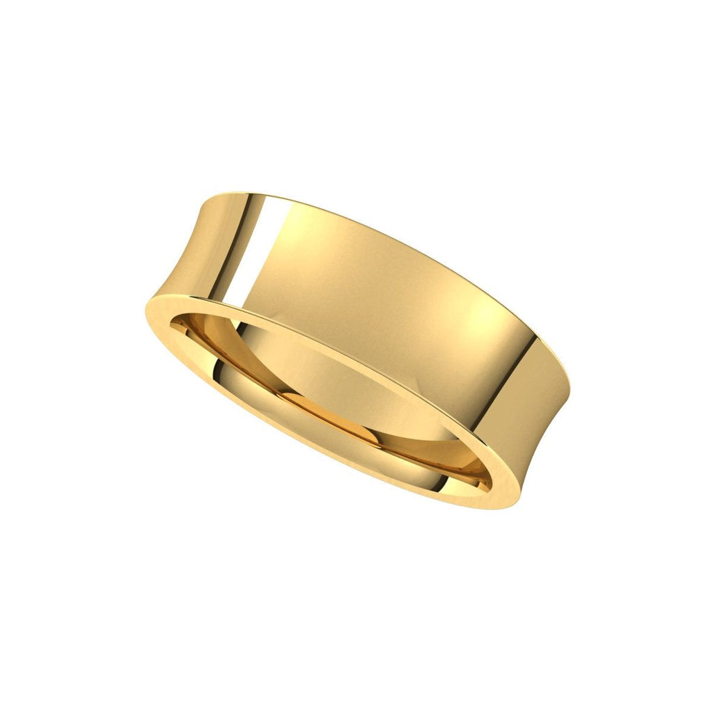 Comfort-Fit Concave Band