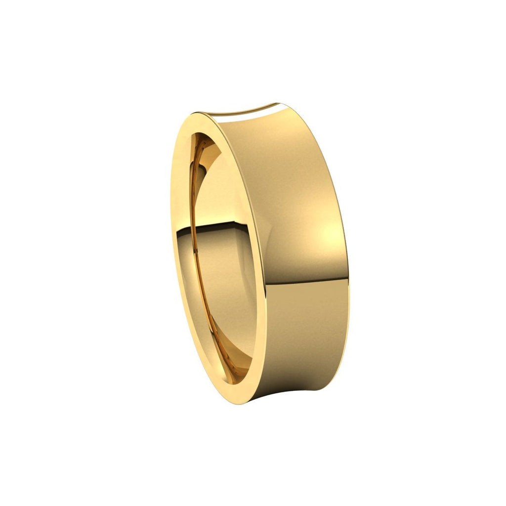 Comfort-Fit Concave Band