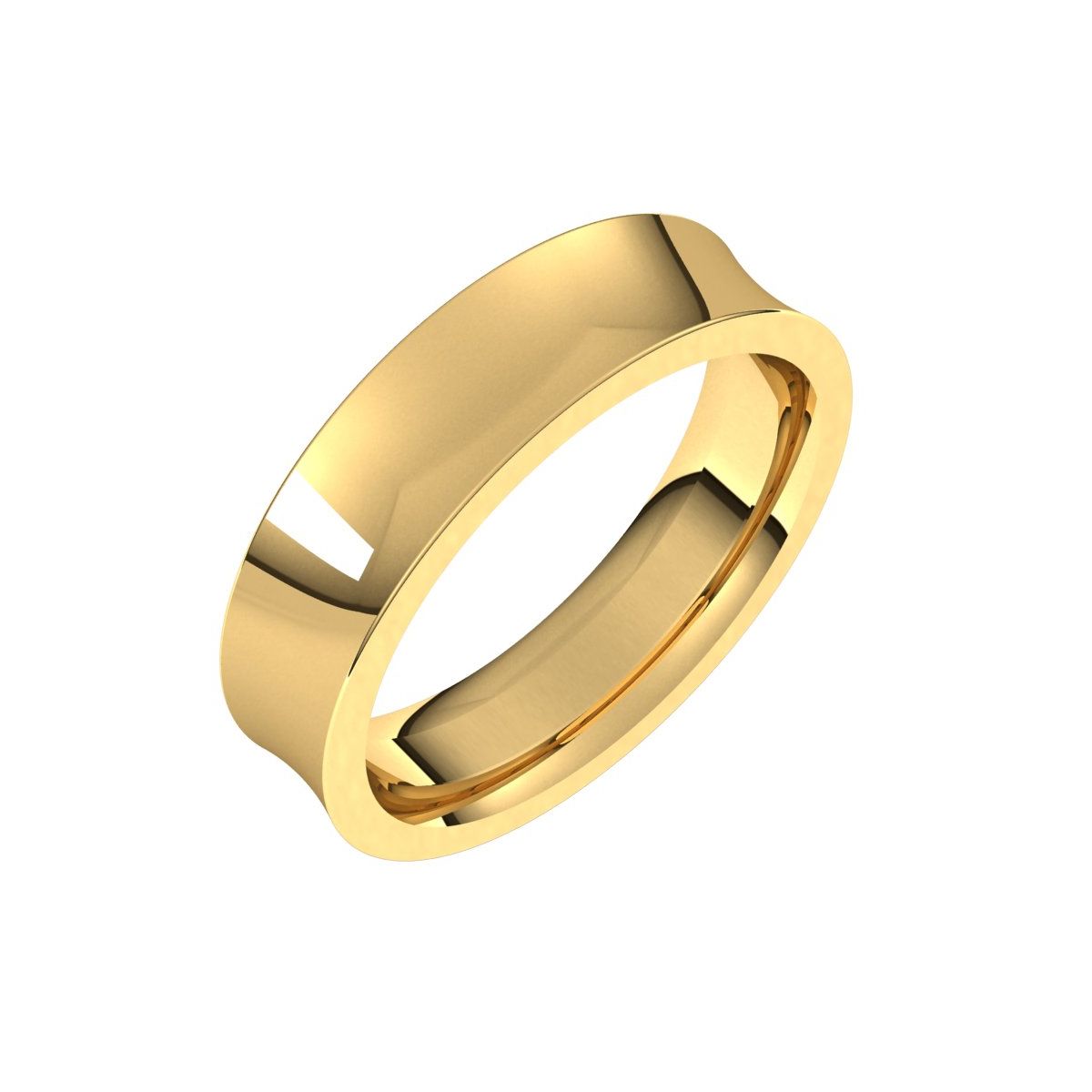 Comfort-Fit Concave Band