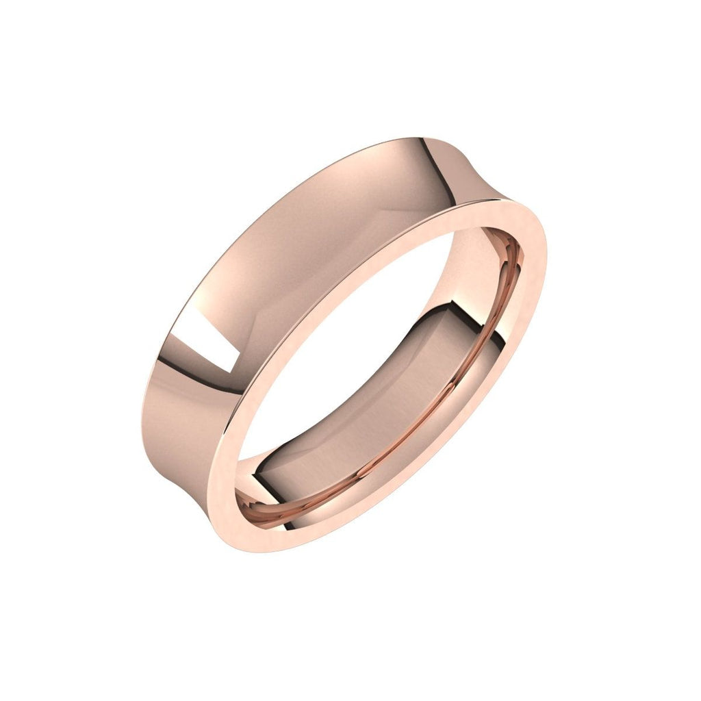 Comfort-Fit Concave Band